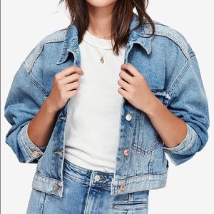 Free People Bedford Cropped Denim Jacket